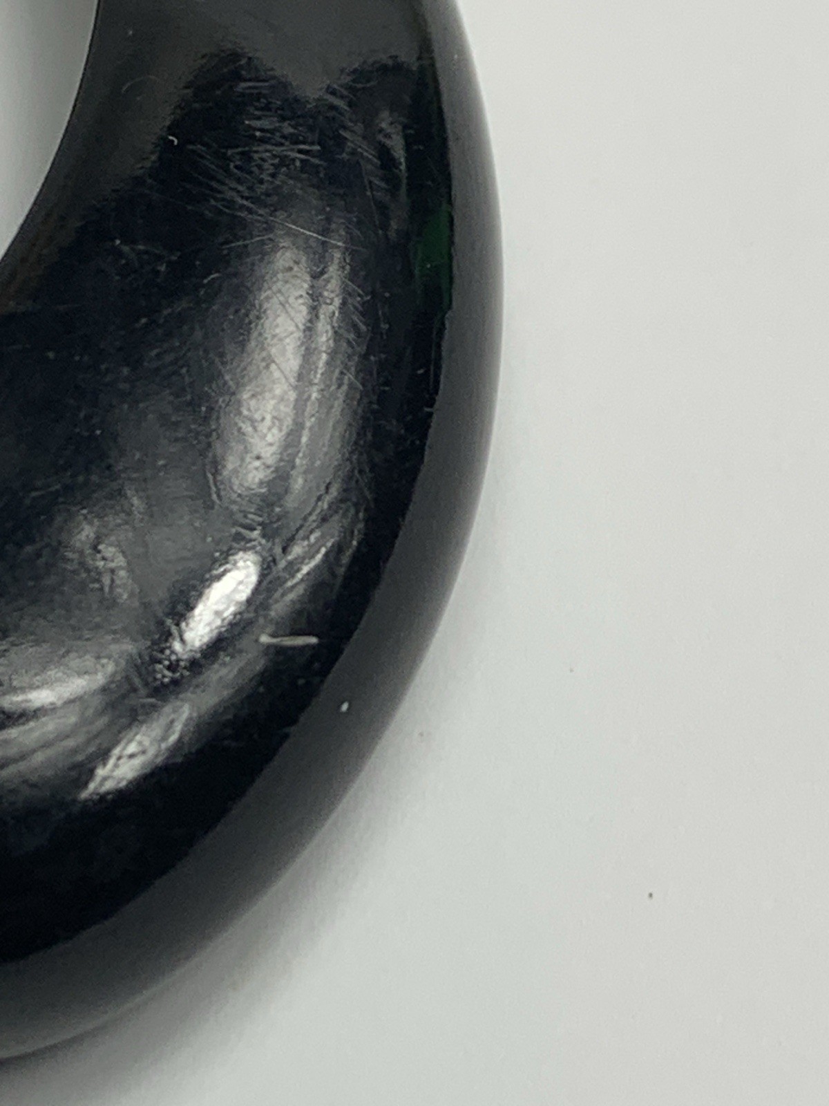 Elegant Black Solid Statement Bangle Bracelet – B… - image 4