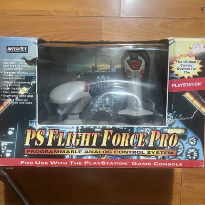 Flight Force Pro Joystick & Throttle Sony Playstation1 Interact SV-1106 pre own