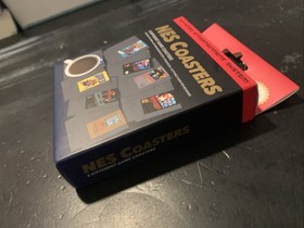 Nintendo NES Classic (8) Game Cartridge Coasters Super Mario Donkey Kong Zelda