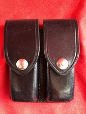 DON HUME D407 Double Magazine Holster - Black Leather - New Open Box!