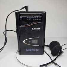 Vintage Sanyo Stereo MGR69 Walkman, Cassette Player AM FM Radio TESTED WORKS