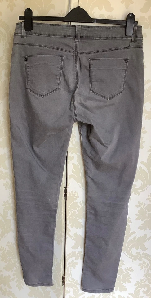 Dorothy Perkins ladies grey skinny jeans 14L - Image 3 of 4
