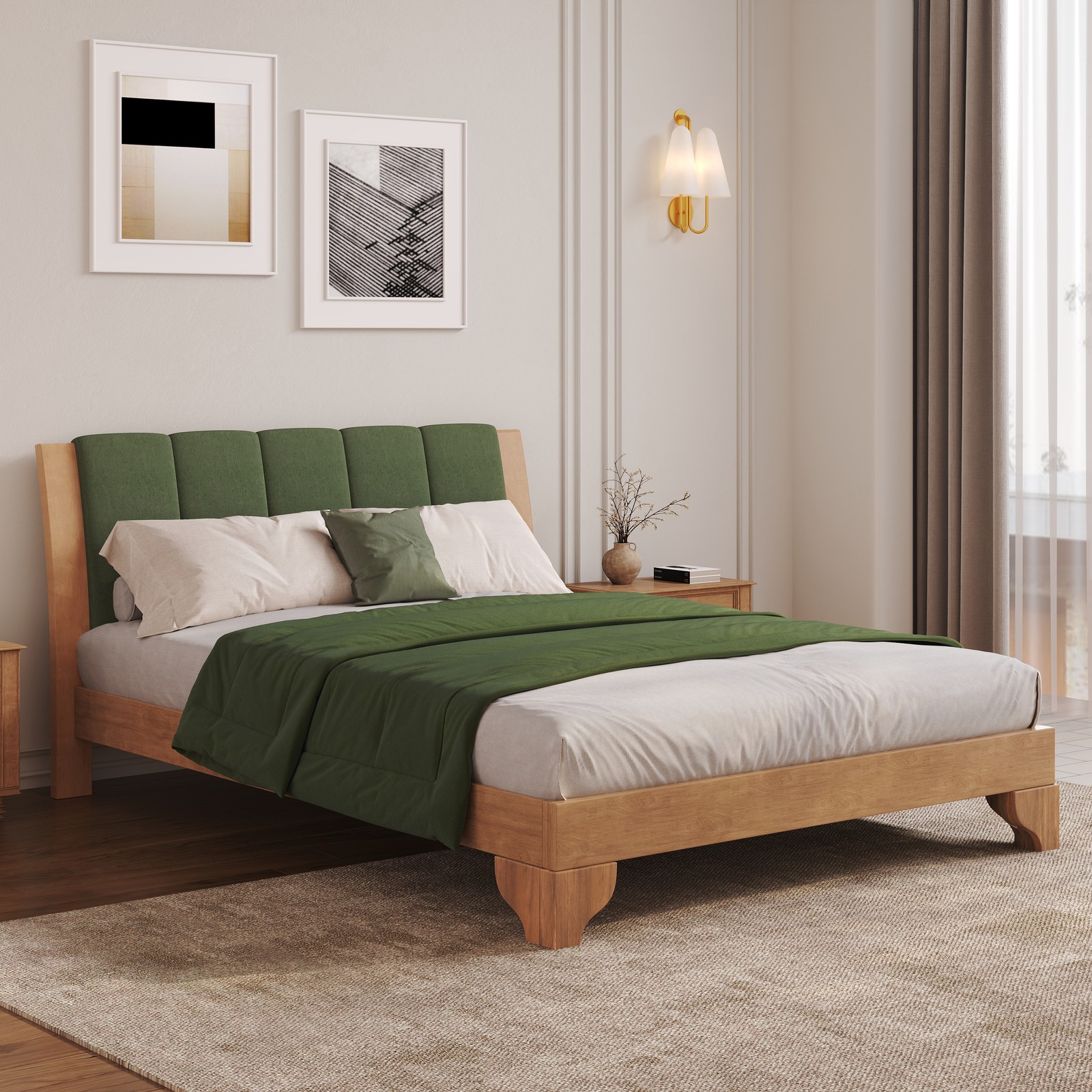 ,queen Size Bed Frame With Headboard Included,m