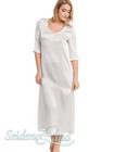 Seide Nachthemd lang SEDUZIO DI SETA silber oder rosa von Gattina