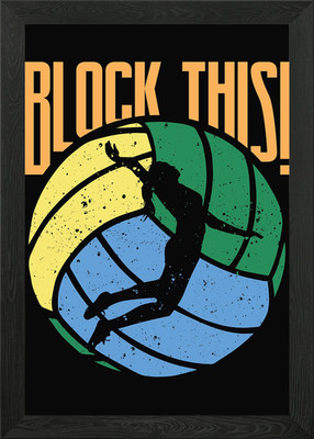 Volleyball Volleyball Team Gerahmtes Wandbild Poster Leinwandbild Bild