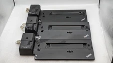 Lot of 3 Lenovo ThinkPad Ultra Docking Station 40AJ W/ Keys