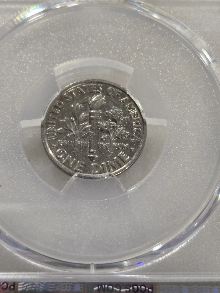 1988 P Dime - Clashed Dies PCGS AU53 - Image 2 of 4