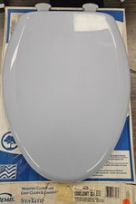 Vintage Bemis 1200SLOWT-324 Elongated Classic Colors Oxford Blue Toilet Seat NOS