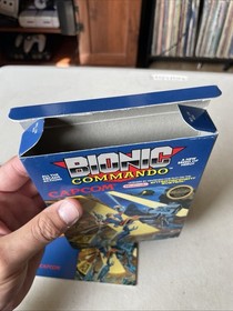 Bionic Commando Nintendo NES CIB MANUALE + SCATOLA + CUSTODIA + CARRELLO