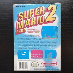 Super Mario Bros. 2 NES, Nintendo 1988 - CIB Cartridge, Manual, Box