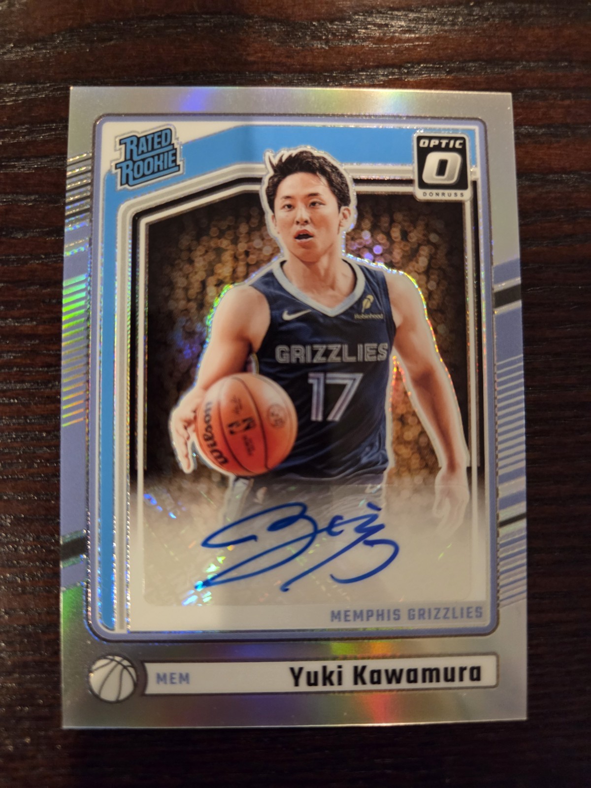 Yuki Kawamura 2024-25 Donruss Optic #334 Silver Holo Prizm Auto Rated Rookie
