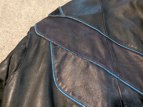 Vintage Polaris Jacket Mens Large Black Cowhide Leather Hein Gericke Indy Racing - Picture 14 of 20