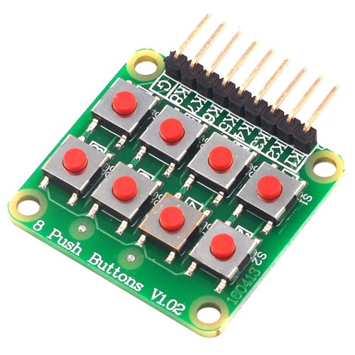 1X(2x4 Tastenfeld 4x2 Tastenfeld 8 Drucktasten V1.00 Tastatur Matrix Tastat9906 - Bild 2 von 6