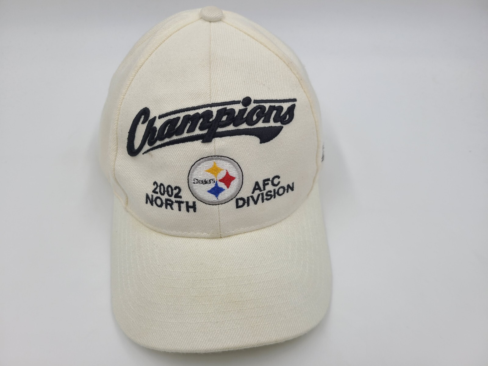 Retro Pittsburgh Steelers 2002 AFC North Champs Adjustable Cap