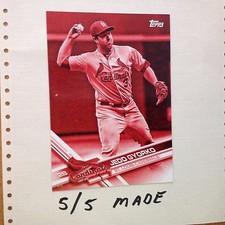 JEDD GYORKO #STL-6 Cardinals 5/5 Made 2017 Topps 5X7 Jumbo Red Version