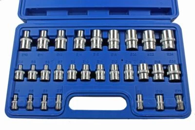 Kfz Außen Torx Nüsse Schlüssel Satz Steckschlüssel Set E-Profil 1/4 3/8 1/2 Zoll - Bild 1 von 3
