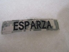MILITARY PATCH HOOK AND LOOP ACU NAME TAPE WITH NAME ESPARZA