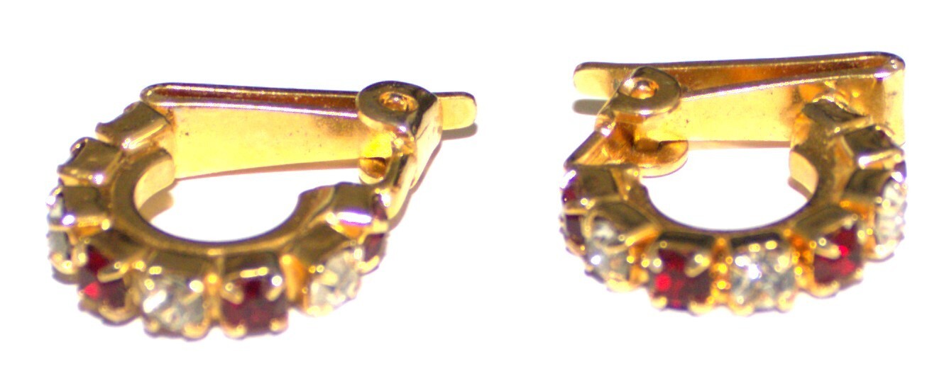 Boucles D'oreilles Clips Vintage En Bronze - Jolie Paire Rétro
