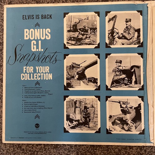 Elvis Presley Elvis Is Back UK First press Mono vinyl LP Silver Spot VG+ VG - Picture 2 of 6