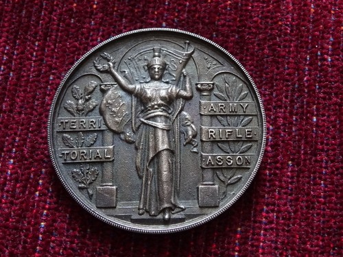 TERRITORIAL ARMY SILVER RIFLE ASSOCIATION SHOOTING MEDAL EBay