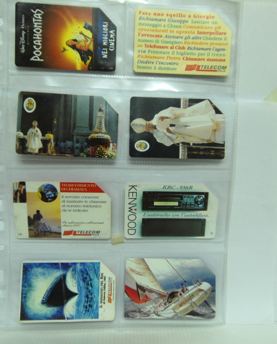 LOTTO DI SCHEDE TELEFONICHE TELECOM ANNI 90 USATE CODICE N° 29 - Main Image