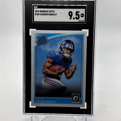 2018 Donruss Optic Saquon Barkley Rated Rookie 156 SGC 9 5 Mint 2018-donruss-optic-saquon-barkley-rated-rookie-156-sgc-9-5-mint