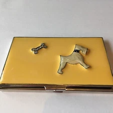 Stephanie Imports Scottie Dog Business Calling Card Carrying Case For Purse Slim