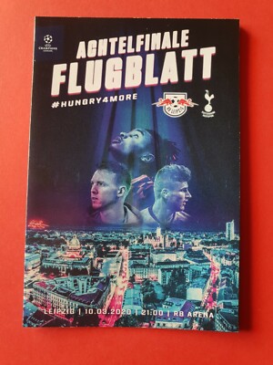 Off. Programm Stadionheft 2019/20 UEFA CL RB Leipzig vs Tottenham Hotspur 