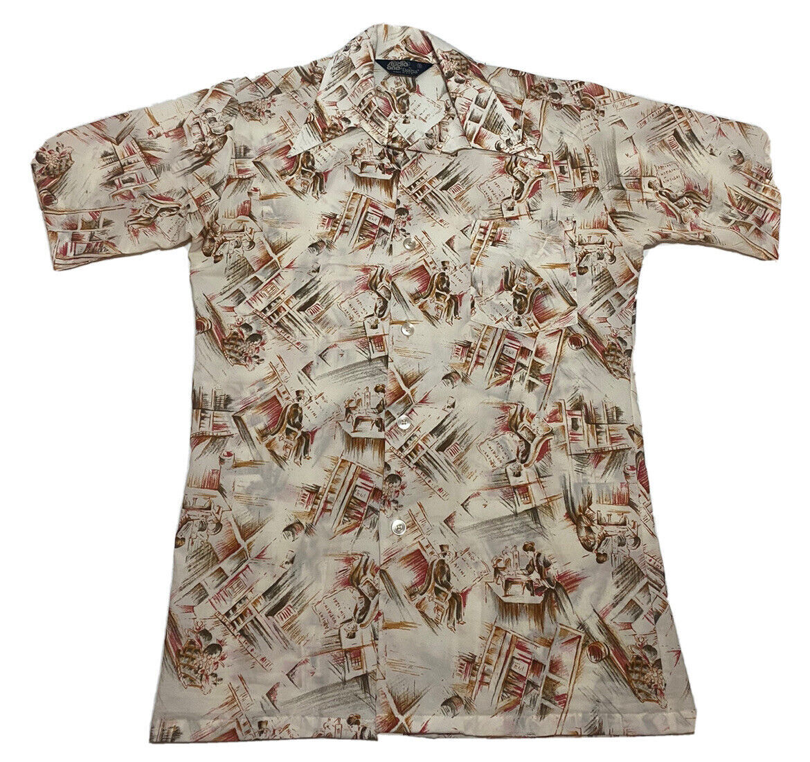 TROJAN / Studio One アメリカ製　コットン半袖シャツ Vintage Studio One By Campus Short Sleeve Button Up Shirt Men's
