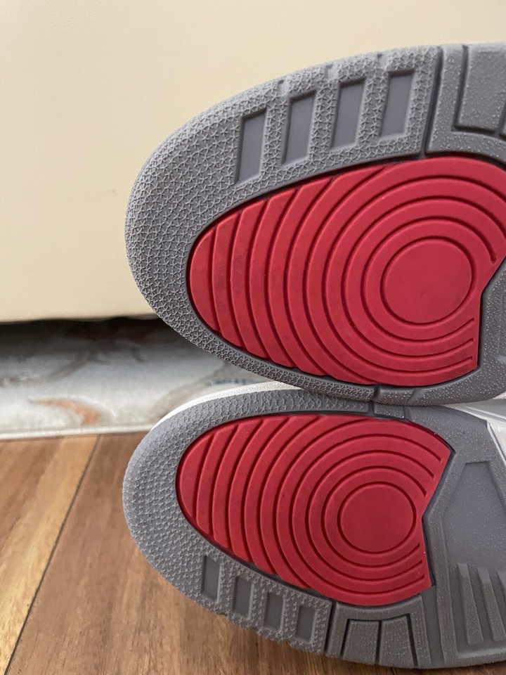 Size 10.5 Air Jordan 3 Retro 2003 White Cement OG (136064102) Mens