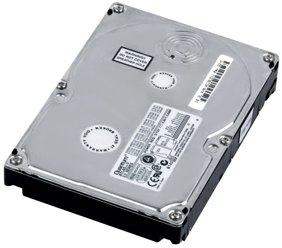 Hard Drive Quantum Atlas V XC18L011 18.3GB 7200U/Min 4MB SCSI 68-PIN 3.5'' Inch - Image 3 of 3