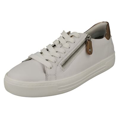 Damen Remonte Freizeit Plateau Reißverschluss Detailliert