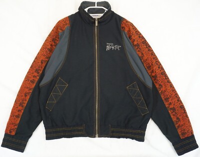 Vintage Reebok Blacktop 90s Full Zip Black Trainingsjacke Herren M