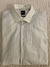 HUGO BOSS Slim Fit Rikki-53 Micro Geo-Dot Print Sport Shirt Size M 148