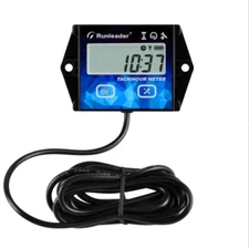 Digital Hour Meter Tachometer Gauge RPM Alert Backlight  2/4 Stroke Gas Engine