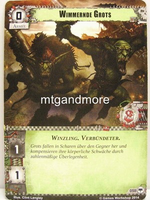 Warhammer 40000 Conquest LCG - Wimmernde Grots  #058 - Base Set dt.