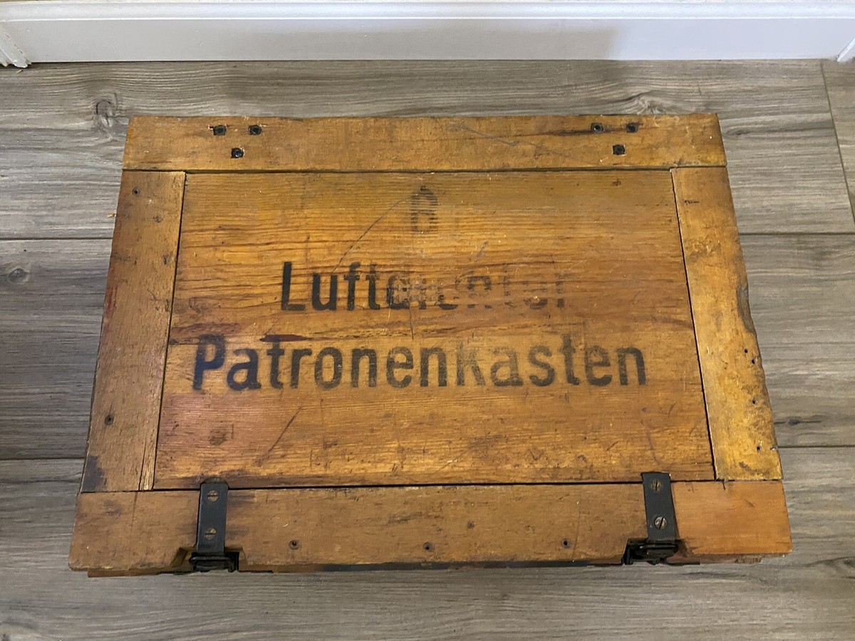 WWII WW2 German Patronenkasten Wooden Ammo Box! Finnish Used! | eBay