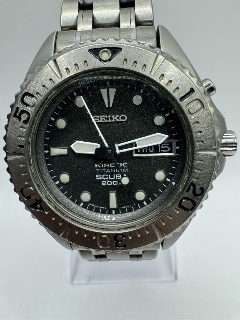 SEIKO　kinetic titanium scuba 200m メンズ腕時計 SBCZ_011__32227__88192.
