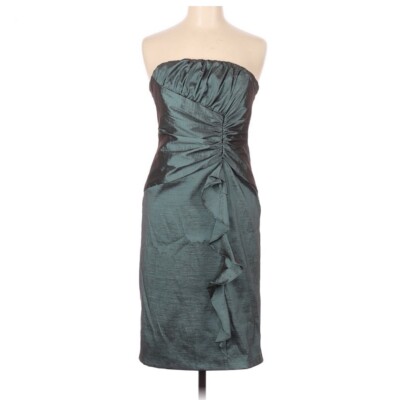 green emerald velvet dress Short Green Cocktail Dress: R&M Richards 14013 Olive / 2XSmall