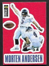 1996 Collector's Choice Stick-Ums #S7 Morten Andersen Atlanta Falcons HOF