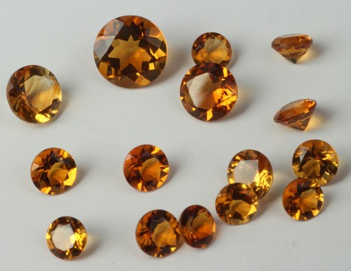 Natural AAA Citrine Cut Faceted Round Loose Gemstone For Making All Type Jewelry - Picture 13 of 13