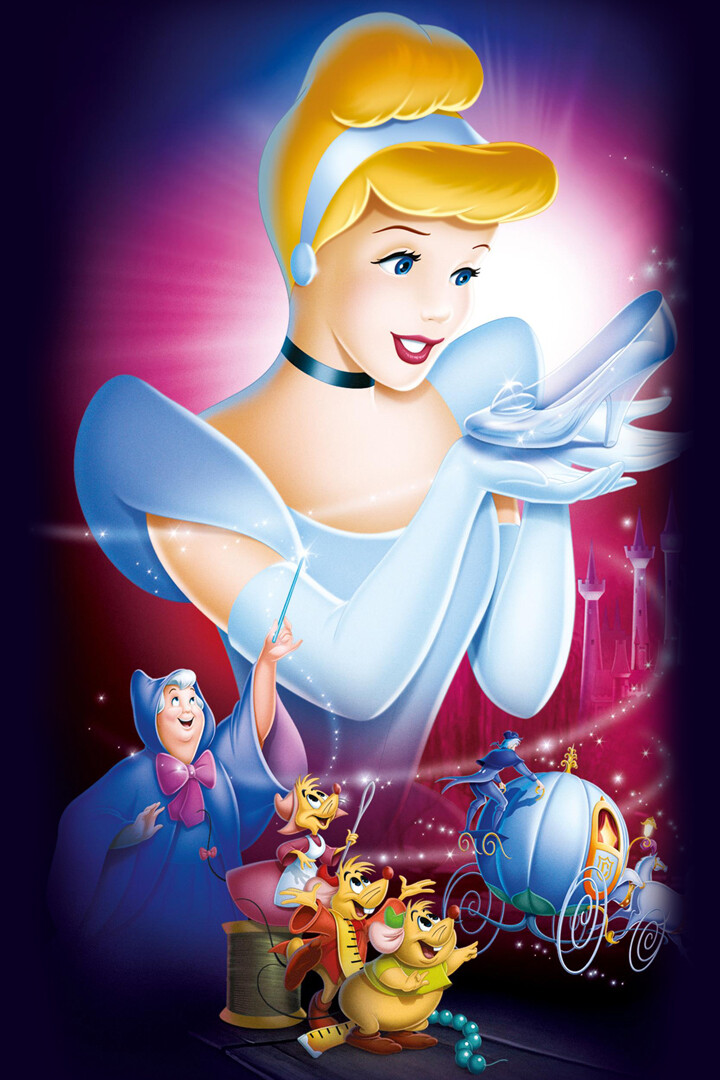 Cinderella Cartoon Art Wall Indoor Room Outdoor Poster - POSTER
