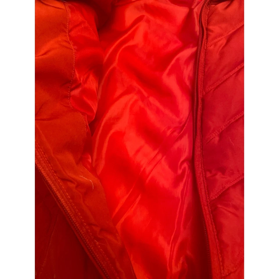 Chaqueta Abrigo Nine West Separates Acolchada GIII Roja Mujer Cremallera Completa Puffer Mediana Foto 4 de 4