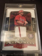 Upper Deck Peak Performers Jim Thome Jersey Relic Insert SP /165 Phillies HOF