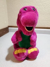 Vintage 1992 Lyons Group BARNEY The Purple Dinosaur Plush Toy 