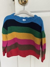 Lightly Used Baby Gap Size 18-24 Months Rainbow Happy Stripe Sweater for Toddler