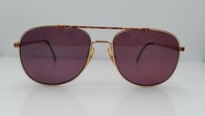 Vintage Van Heusen Jordan 315 Brown Gold Pilot Sunglasses FRAMES ONLY Italy