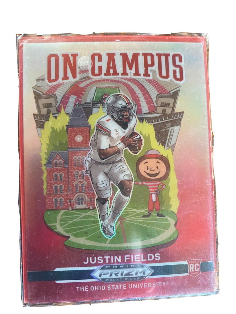 Justin Fields On Campus Panini Prizm draft picks Football Card | eBay