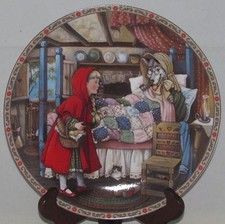 Edwin Knowles ONCE UPON A TIME Collector Plate 1988 LITTLE RED RIDING HOOD