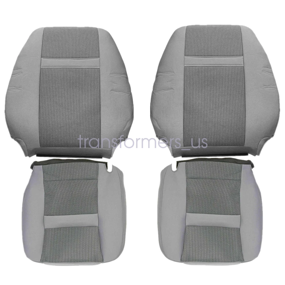 Cubierta de asiento inferior y superior gris para conductor y pasajero para Dodge Ram 1500 2500 2007 Foto 2 de 4